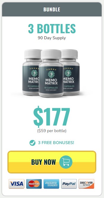Memo Matrix 3 Bottle Price